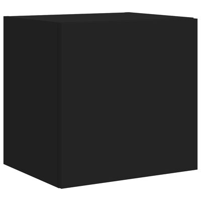 vidaXL Mueble de TV de pared con luces LED negro 40,5x35x40 cm