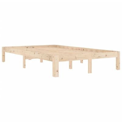 vidaXL Estructura de cama sin colchón madera de pino maciza 120x200 cm