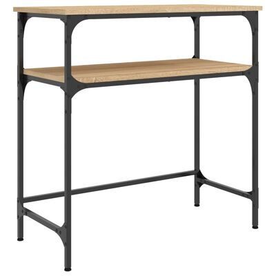 vidaXL Mesa consola madera de ingeniería roble Sonoma 75x35,5x75 cm