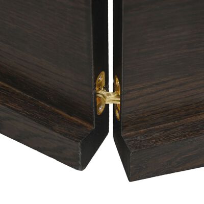 vidaXL Encimera de baño madera tratada marrón oscuro 120x50x(2-4) cm