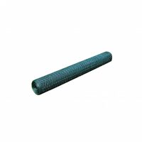 vidaXL Alambrada de gallinero con revestimiento PVC verde 25x1 m