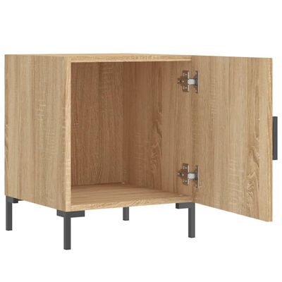 vidaXL Mesitas noche 2 uds madera ingeniería roble Sonoma 40x40x50 cm