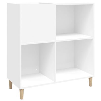 vidaXL Mueble para discos madera contrachapada blanco 84,5x38x89 cm