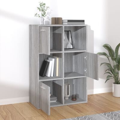 vidaXL Mueble de almacenaje gris Sonoma 60x29,5x90 cm