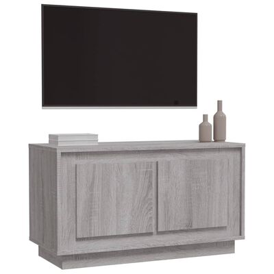 vidaXL Mueble para TV madera contrachapada gris Sonoma 80x35x45 cm