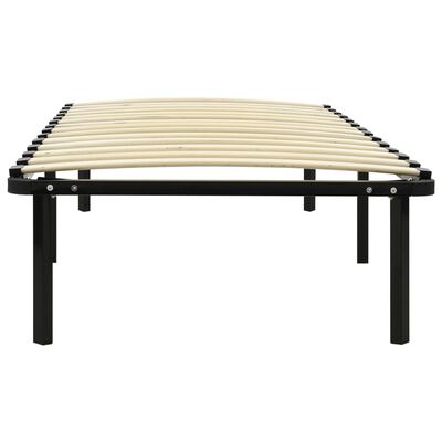 vidaXL Estructura de cama de metal negro 90x200 cm