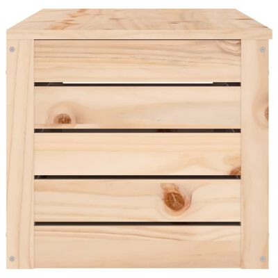 vidaXL Caja de almacenaje madera maciza de pino 109x36,5x33 cm