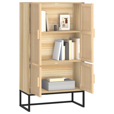 vidaXL Aparador alto madera contrachapada 70x35x125 cm