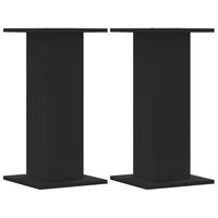 vidaXL Soportes altavoces 2 uds madera ingeniería negro 30x30x60 cm