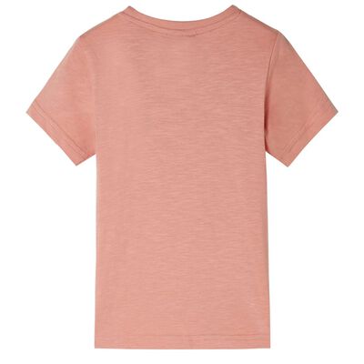 Camiseta infantil de manga corta naranja claro 116