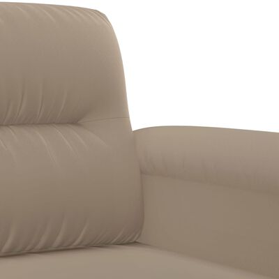 vidaXL Juego de sofás con cojines 3 piezas tela microfibra gris taupe