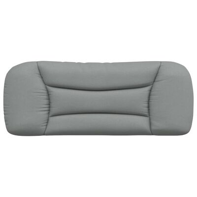 vidaXL Cabecero de cama acolchado tela gris claro 100 cm