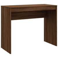 vidaXL Escritorio de madera contrachapada marrón roble 90x40x72 cm