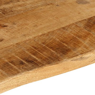 vidaXL Tablero de mesa borde natural madera maciza mango 100x60x2,5 cm