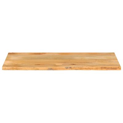 vidaXL Tablero de mesa borde natural madera maciza mango 140x60x2,5 cm