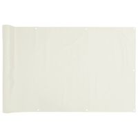 vidaXL Pantalla de privacidad de jardín PVC blanco 300x120 cm