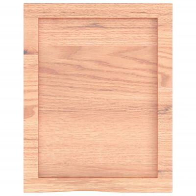 vidaXL Estante pared madera roble tratada marrón claro 40x50x(2-4) cm