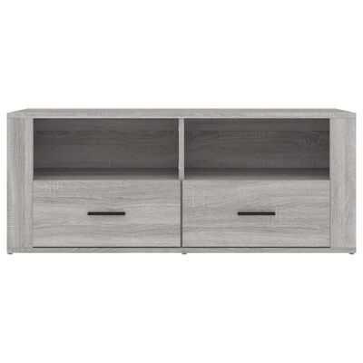 vidaXL Mueble de TV madera contrachapada gris Sonoma 100x35x40 cm