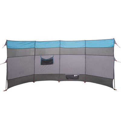 vidaXL Cortaviento de camping impermeable azul 366x152x152 cm