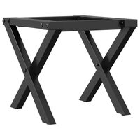 vidaXL Patas de mesa de centro estructura X hierro fundido 30x30x33 cm