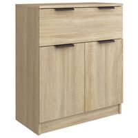 vidaXL Aparador de madera contrachapada color roble Sonoma 60x30x70 cm