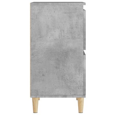 vidaXL Aparadores 3 uds madera contrachapada gris hormigón 60x35x70 cm