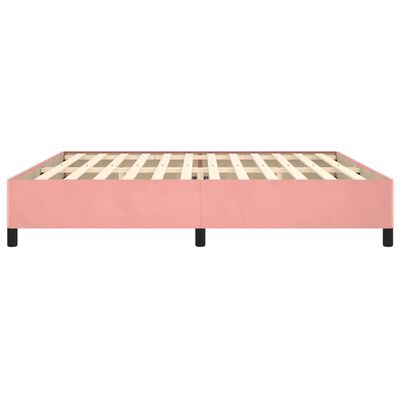 vidaXL Estructura cama sin colchón terciopelo rosa 200x200 cm