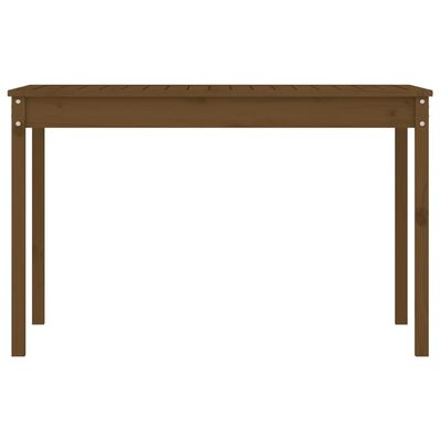 vidaXL Mesa de jardín madera maciza pino marrón miel 121x82,5x76 cm