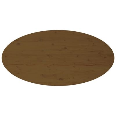 vidaXL Mesa de centro madera maciza de pino marrón miel 110x55x45 cm