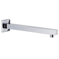 vidaXL Barra de soporte ducha cuadrada acero inox 201 plateado 30 cm