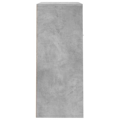 vidaXL Mueble zapatero de contrachapada gris hormigón 60x35x84 cm