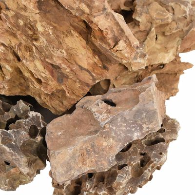 vidaXL Piedras de dragón marrón 10 kg 5-30 cm