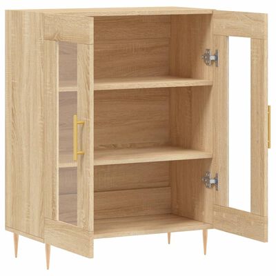 vidaXL Aparador de madera de ingeniería roble Sonoma 69,5x34x90 cm