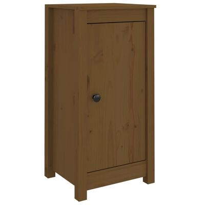 vidaXL Aparadores 2 uds madera maciza de pino marrón miel 39x35x80 cm