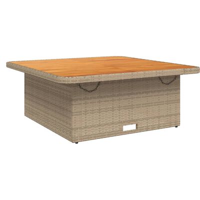 vidaXL Set de comedor jardín con cojines 4 pzas ratán sintético beige