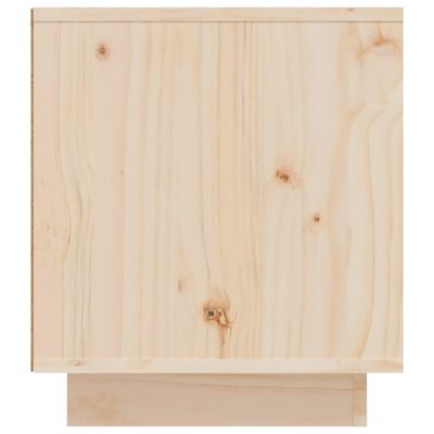 vidaXL Mueble de TV de madera maciza de pino 110x35x40,5 cm