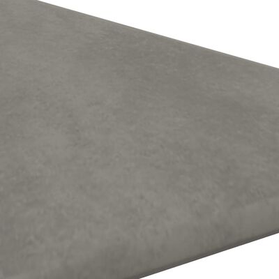 vidaXL Paneles de pared 12 uds terciopelo gris claro 30x30 cm 0,54 m²