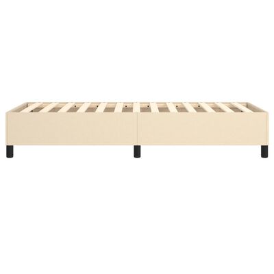 vidaXL Estructura de cama de tela color crema 90x200 cm