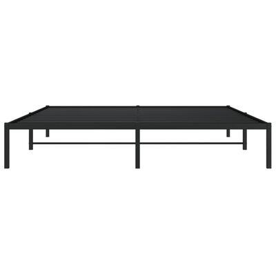 vidaXL Estructura de cama de metal negro 183x213 cm