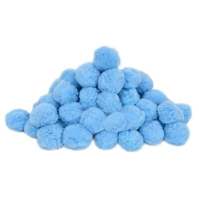 vidaXL Bolas filtro de piscina antibacterias azul 1400 g polietileno