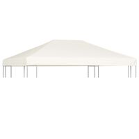 vidaXL Toldo de cenador 310 g/m² 4x3 m blanco crema