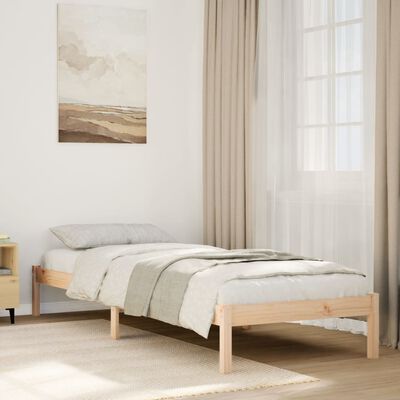 vidaXL Cama extralarga sin colchón madera maciza de pino 80x210 cm