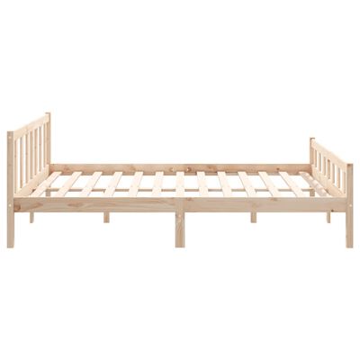 vidaXL Estructura de cama sin colchón madera maciza 120x200 cm