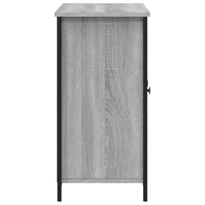 vidaXL Aparador de madera de ingeniería gris Sonoma 100x35x70 cm