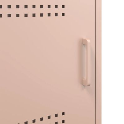 vidaXL Mueble de TV de acero rosa 100,5x39x50,5 cm