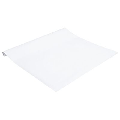 vidaXL Pegatinas de mueble autoadhesivas PVC blanco mate 90x500 cm