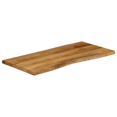 vidaXL Tablero de mesa borde natural madera maciza mango 120x60x3,8 cm