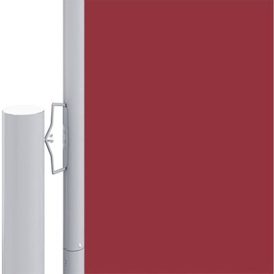 vidaXL Toldo lateral retráctil rojo 180x1000 cm