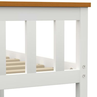 vidaXL Estructura de cama sin colchón madera de pino blanco 140x200 cm