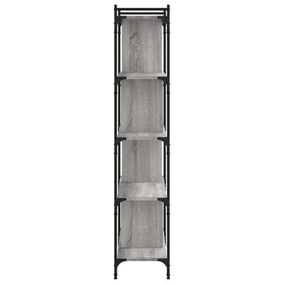 vidaXL Librería 5 estantes madera ingeniería gris Sonoma 76x32x158 cm